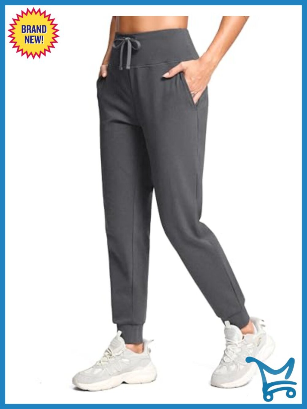 Fleece Lined Joggers Zip Pocket Water Resistant Thermal Sweatpants